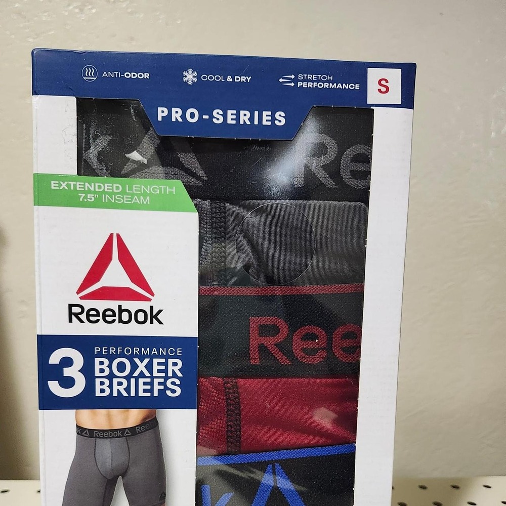 Rebook 3pack boxer briefs  small new